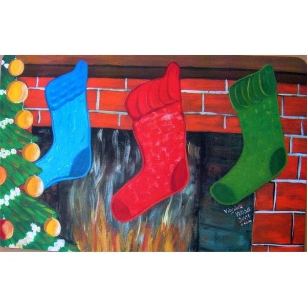 Custom Printed Rugs Custom Printed Rugs Christmas Stockings Door Mat CHRISTMAS STOCKINGS